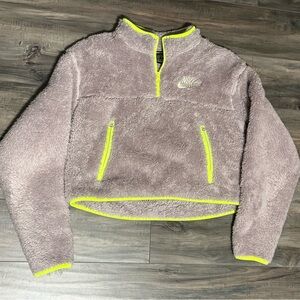 Nike cropped Sherpa